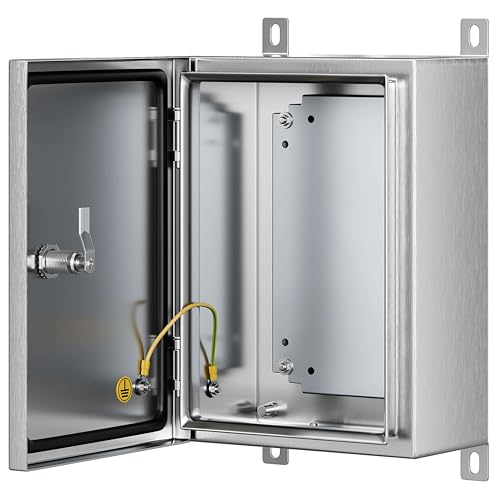 Stainless Steel Enclosure, IP65 Waterproof Electrical Box for Ind...