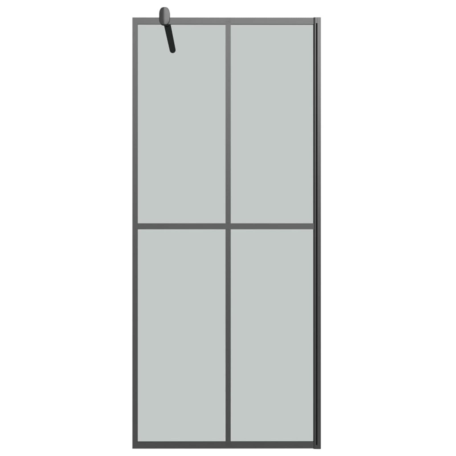 LAPOOH Mampara de Ducha accesible Vidrio Templado Oscuro 80x195 cm, Mampara Bañera, Mampara Baño Ducha, Cabina De Ducha, Mampara Baño