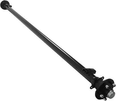 3500 Lbs Trailer Axle 5 Lug 5 on 4.5 Bolt Pattern | 95 Inch Hubface, 80 Inch Spring Center for Utility & Boat Trailer, Fits Utility Trailer, Boat Trailer, Cargo Trailer