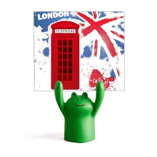 Support pour mémo avec drapeau britannique de Londres grenouille rouge