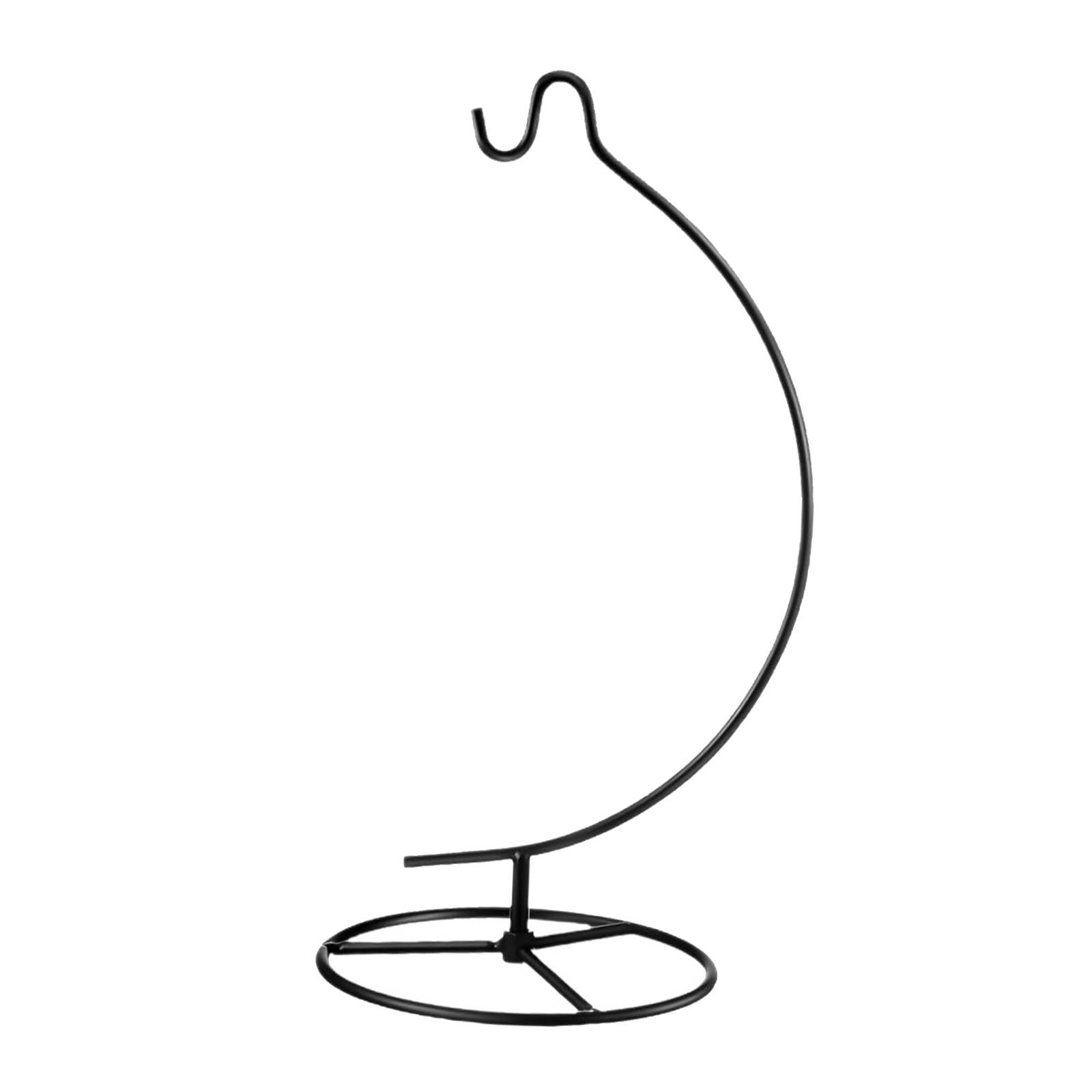 Ronyme Modern Banana Tree Stand Fresh Fruit Storage Organizer Metal Tree Stand Hook Banana Hanger for Home (Black)
