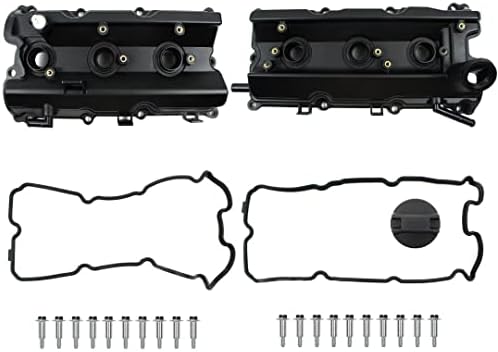 Engine Valve Cover w/Gaskets Replacement Fits for Nissan 350Z Performance Coupe 2-Door 2004 3.5L 3498CC V6 GAS DOHC Naturally Aspirated