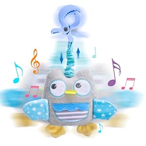 Lupantte Owl Music Pram Baby Toys Stretch Make Music and Rub Ears Make Rustling Newborn Sensory Pram Toys for Boys and…