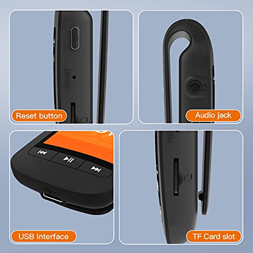 HOTT Reproductor de MP3 A505 con Bluetooth, reproductor de músic