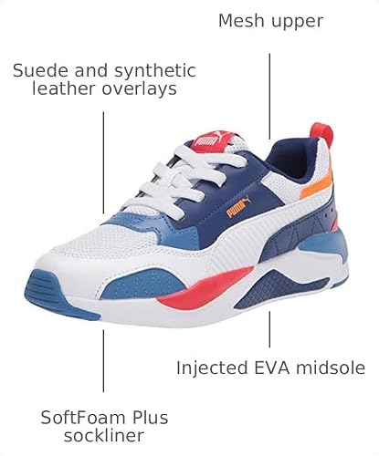 PUMA PUMA Toddler Boys X-Ray 2 Square Lace Up Sneakers Shoes Casual - Blue, White - Size 5 M