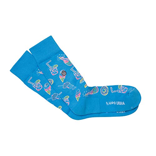 Meia Urban Divertida Lupo Azul Piscina 34 - 38