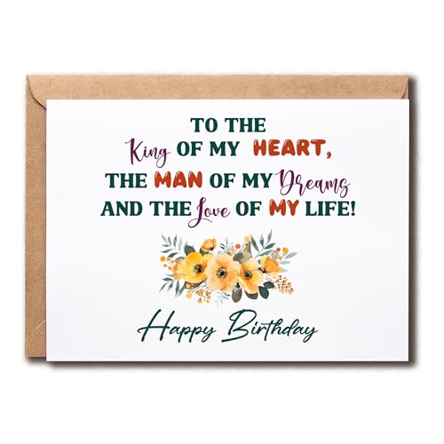 KGLDesigns �v�̂��߂̃��}���`�b�N�ȃo�[�X�f�[�J�[�h - To The King Of My Heart Man Of My Dreams Love Of My Life - ���A - �Ȃ���̒a�����M�t�g