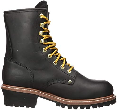 Ad Tec 9in Super Logger Leather Work Boots for Men - Steel Toe, Oil Resistant Lug Sole | Image 5