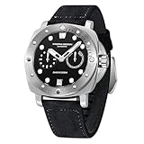 Pagani Design 1767 Orologio automatico da uomo con zaffiro sintetico cassa in acciaio inox 20 bar cinturino in pelle impermeabile orologio casual da uomo