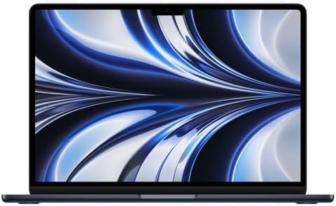 Apple MacBook Air 2022, Chip M2 con CPU 8 núcleos, GPU 10 núcleos (13-Pulgadas, 16GB de RAM, 512GB SSD de Almacenamiento) (QWERTY Español) Medianoche (Reacondicionado)