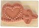 Artemio Holz Stempel - Flug + Herz, Beige