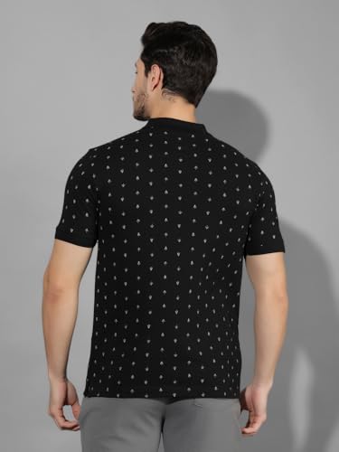 Image of Dollar Cotton Rich Fabric Printed Men's Polo T-Shirt | All-Over Prints | Embroidery Logo Branding on Pocket | Wide Array of Attractive Colours & Prints