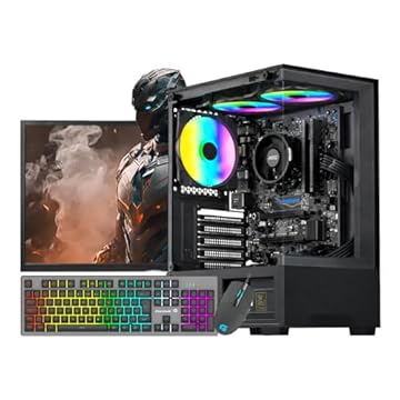 Pc Gamer Completo Ryzen 7 5700g 16gb Ram Nvme 512gb Monitor Gamer 23,8 100hz Teclado E Mouse Gamer Rgb