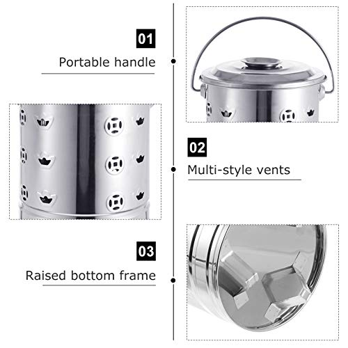 Yardwe 00543IO009QS Stainless Steel Burn Barrel thumb #5