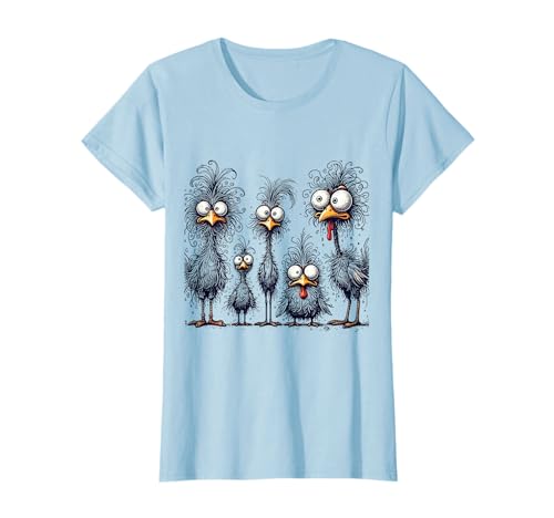 Eagerlys Bunte lustige Hühner-Kunst, verrückte Hühnerfamilie...