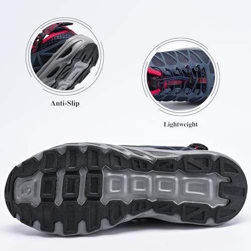 Image of Queday Men's Women's Amphibious Water Shoes Closed Toe Hiking Sandals Summer Outdoor Water Sandal Non-Slip River Shoes Quick Drying