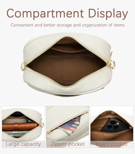 Crossbody Bags for Women,Vegan Leather Purses,Small Shoulder Handbags with Wide Adjustable Strap4