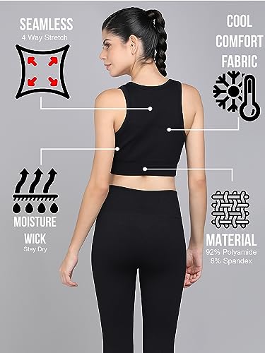 Image of Kobo Medium Impact Slip on Everyday Sports Bra for Women - Lightly-Padded, Non-Wired & High Coverage | Lined Cups with Removable Inserts (Imported)