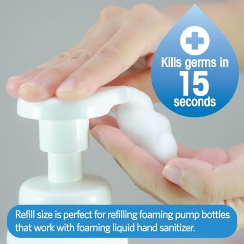 Image of ForPro Alcohol-Free Foaming Instant Hand Sanitizer, 1 Gallon Refill (Pack of 4) - Moisturizing, Dye-Free Formula, Fragrance Free