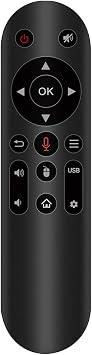 Replacement Remote Control for HY300Pro HY300Pro+ HY300F Mini Portable Projector, Bluetooth Voice Air Mouse Remote Control for Smart Projector