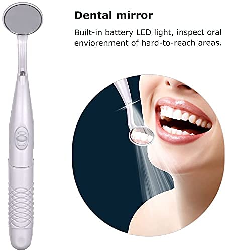 Xesscare 3 Pics Dental Mouth Mirror with LED Oral Mirror Anti-Fog Teeth Inspection Mirror Dentist-Level Packaging Bag Latest Upgraded 2021