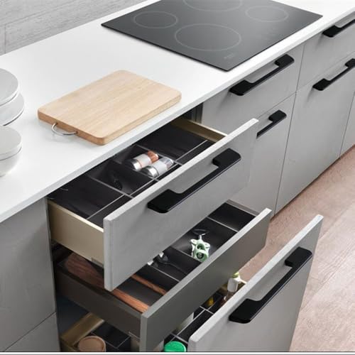 Poignées de meuble noir doré 1000 mm pour grands tiroirs de cuisine - 5