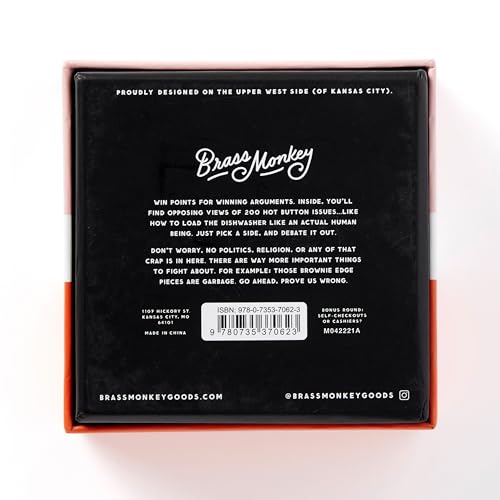 Brass Monkey Debatable Game Set 200 Cartas Juego Social miniatura 5
