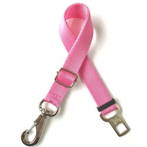 Cinto de segurança pet para cachorros e gatos (Rosa)