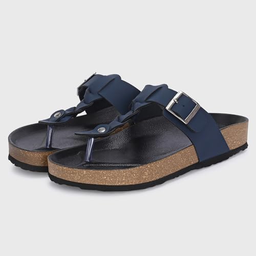 Image of Centrino Men's Berkin-Style Slip-On Sandals | Open Toe Design | Soft PU Footbed | Lightweight & Comfortable | Arch Support | On-Grip Sole | Casual Outdoor Wear (6867)