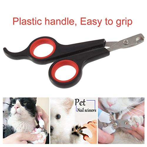 Cortador de unhas de aço inoxidável com cabo de plástico