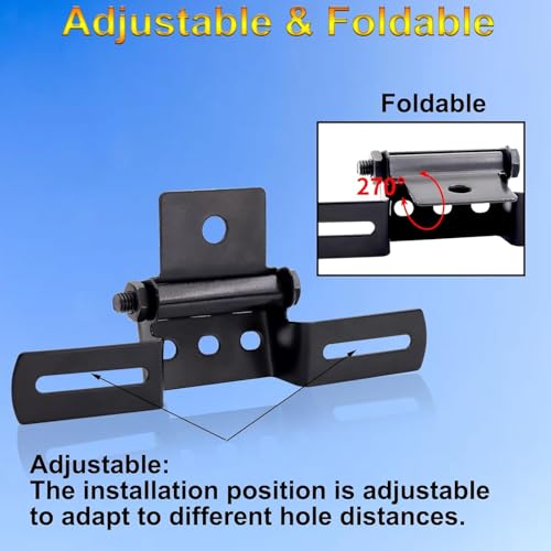 Support de plaque moto réglable pliable pour éviter la casse du garde-boue - 3