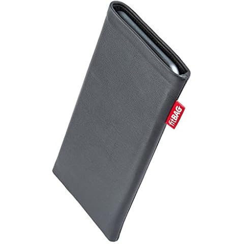 fitBAG Beat Gray Leather Sleeve for Galaxy S5 Active Cover