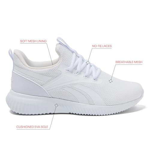 Image of Reebok Karman Flow Slip On Womens Sneakers, Tennis Walking Shoes Women - Black, White, Navy or Pink
