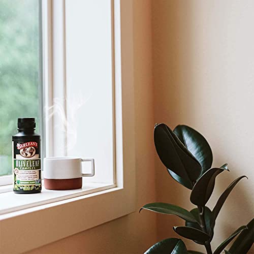 Barlean's Peppermint Olive Leaf Complex Supplement With 95 Mg Oleuropein - Non-Gmo, Sustainably Sourced, Kosher – 16 Oz… #TOP4