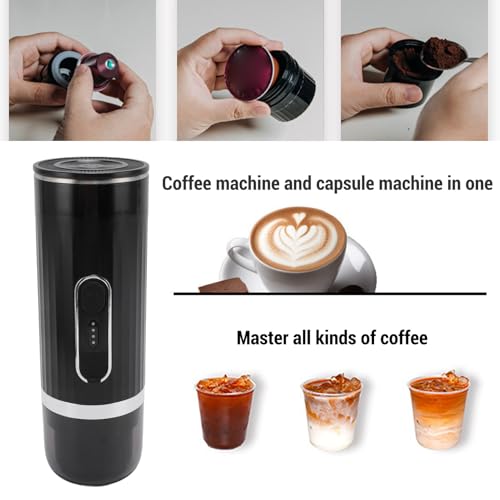 Cafetera portátil con compatibilidad cápsulas y 80 ml miniatura 4