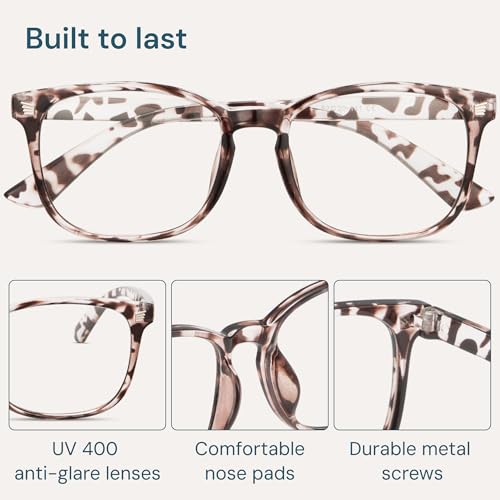 Image of Gaoye Eyewear Frames for Men - Blue Light Blocking Square Glasses, Anti UV Ray Computer Gaming, Blue Blockers for Women