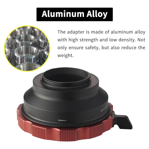 XPIMAGE Anillo Adaptador de Montura de Lente de Aluminio Ultraligero Compatible con Lentes PL para cámaras Olympus o Panasonic MFT M43 M4/3 Micro Cuatro Tercios BMPCC - imagen 6