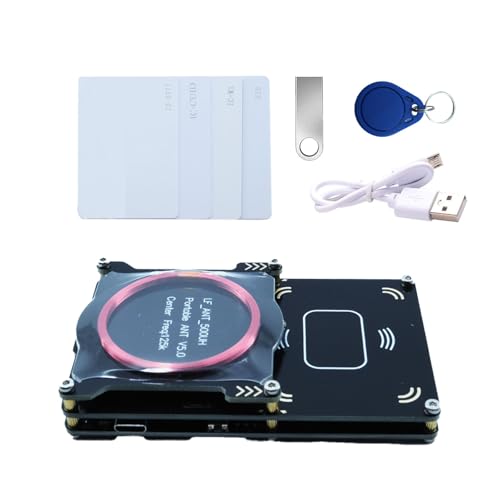 Tqsbeyah Proxmark3 Easy V5.0 512M Memory (RFID Card Reader Writer Proxmark3 IC ID Card Copier Duplicator Integrated Antenna Decryptor Support LF 125Khz and HF 13.56Mhz Frequency)