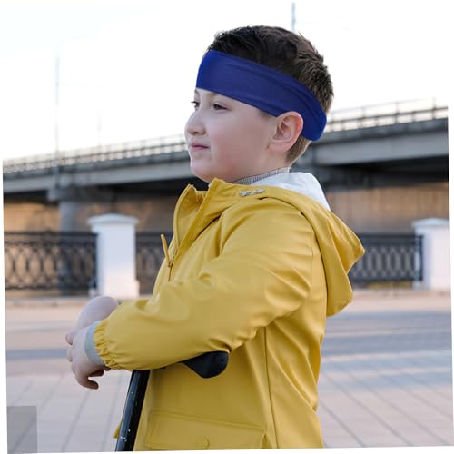 6pcs Kids Sports Headbands Stretchy Moisture Wicking Headbands for Boys and Girls Non-Slip Workout Hair Bands for Soccer Basketball Running4
