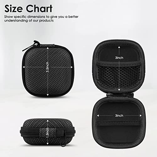 Earbud Case Hard Eva Earphone Carrying Case Cell Phone Accessories Storage Bag With Carabiner For Airpods Headset Earphone Flash Drive Charging Cable Key Wall Charger #TOP3