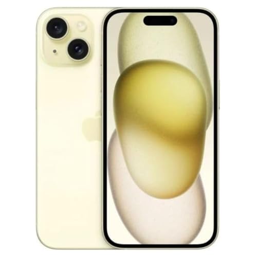 Image of Apple iPhone 15, 128GB, Yellow - Unlocked (Renewed)