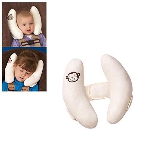 Adjustable Baby Car Seat Stroller Safety Pillow,Soft Head Neck Support, Banana U-Shape Children Travel Headrest Head Protection Pillow