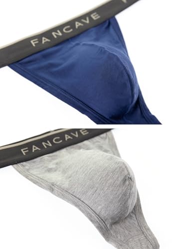 Men's sexy mid waist high slit large bag underwear flower gray/navy blue/black 3-piece set4