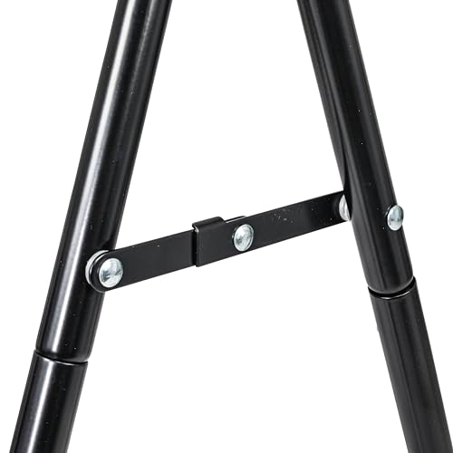 Image of Household Essentials Valet Folding Clothes Rack, Strong Metal X-Frame, Chic Design, Great for Guest and Dressing Rooms, Portable and Easy to Use, Folds Flat, Black