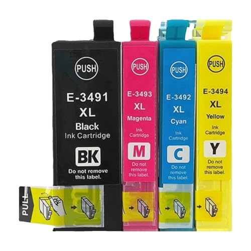 Cartouche d'encre T3491 34XL stable et précise pour l'impression sur WF-3721