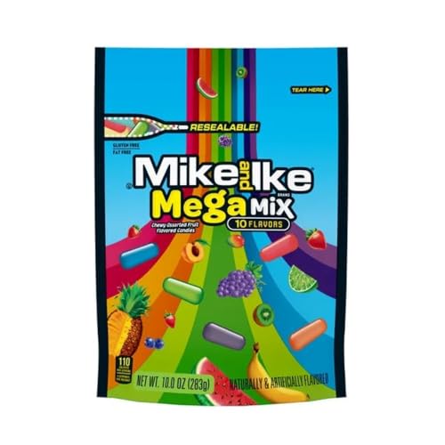Mike And Ike Original Fruits & 10 Flavor Mega Mix 10 oz - image 1