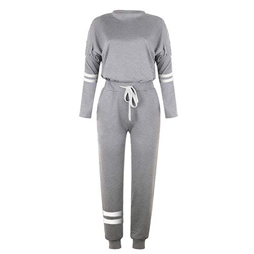 Conjuntos de roupas de gola redonda conjuntos de peças loungewear manga 2 moletom feminino longo ter