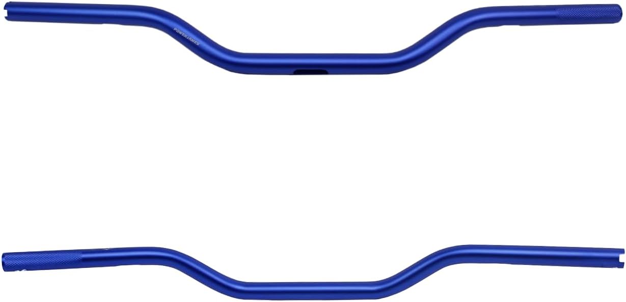 1.0" Blue Aluminum Handlebar Drag Bar with 3" Pullback 31" Width for Harley Davidson Dyna FXD Road King (T6 Blue)