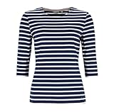 modAS Bretonisches Damenshirt mit 3/4-Arm - Streifenshirt Ringelshirt... modAS Bretonisches - www.hafentipp.de, Tipps für Segler