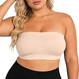 Generisch Bequemer transparenter Schultergurt, kabellos, rückenfrei, ohne Polsterung, mit verstellbaren Schultergurten (Beige, XL)